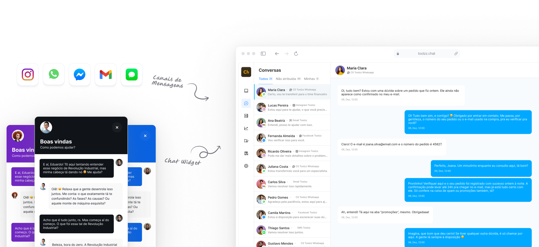 Arte plataforma Toolzz Chat